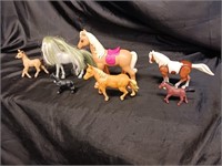 HERD OF VINTAGE TOY HORSES