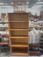 Book shelf 71” tall, newspaper bundler