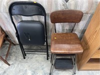 Vintage kitchen chair, fold out chair