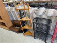 2 step stool, corner cabinet, plastic stand