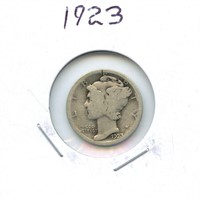 1923 Mercury U.S. Silver Dime
