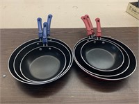 (6) Aluminum Non Stick Frying Pans