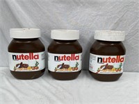3 Nutella large display jars