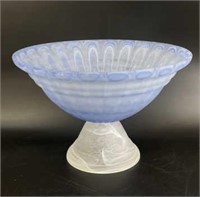 Art Glass Pedestal Bowl