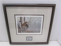 Framed 1987 Ruffed Grouse Society Conservation