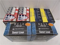 (6 Boxes) Fiocchi and Federal 12ga. 2 ¾” target