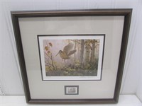 Framed 1985 Ruffed Grouse Society Conservation