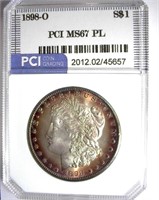 1898-O Morgan PCI MS-67 PL LISTS FOR $7000