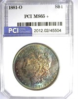 1881-O Morgan PCI MS-65+ Beautiful Color
