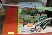 OUTDOOR GARDEN STAND AND LAWN RAKES