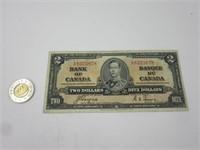 Billet 2$ Canada 1937