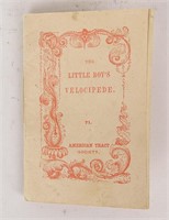 C. 1848 Booklet "LITTLE BOY'S VELOCIPEDE"