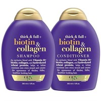 OGX Biotin & Collagen Set, 1 Shampoo + 1 Condition