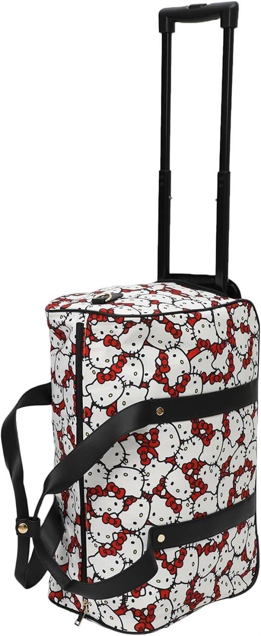 Hello Kitty AOP 17-Inch Wheeled Duffle Bag