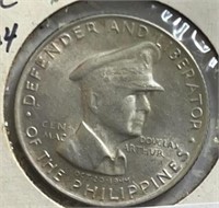 1947 Philippines Gen Mac Arthur 50 Centavos