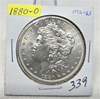 1880-O Silver Dollar Unc.