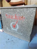 Sunshine metal milk box