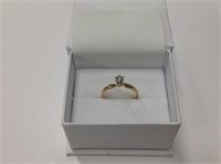 14k yellow gold Diamond Solitaire Ring