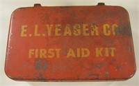 Vintage Metal E.L.Yeager Co First Aid Kit