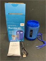 Blue Wireless Speaker Charging Cable Included