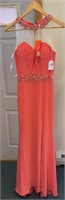 Coral Dancing Queen Dress Style 9236 Sz Small