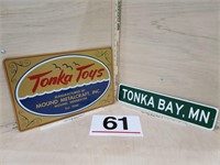 metal tonka signs