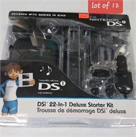 LOT OF 12 Nintendo DSi 22-in-1 Deluxe Starter Kit