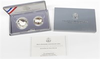 1991 MT RUSHMORE 2-COIN PROOF SET