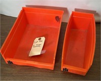 2 IH PARTS STORAGE CONTAINERS