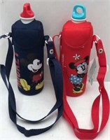 New Disney Mickey & Minnie Mouse Water Bottles