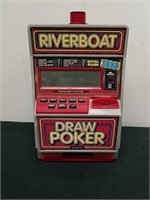 Vintage 5x7 in slot machine piggy bank unsure if