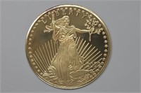 2000 4ozt Silver .999 Walking Liberty Gold Tone
