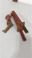 antique 1930’s wooden Circus acrobat toy- made in