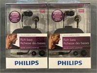 Two New Philips Earbud Sets