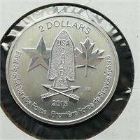 2015 CANADA $2 SILVER COIN SPECIAL SERVICE FORCE