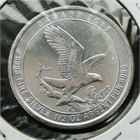 2015 CANADA $2 SILVER COIN BALD EAGLE