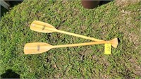 2- Wood Oars