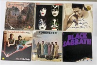 Group of Classic Rock Record Albums