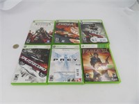 6 jeux pour Xbox 360 dont Prey