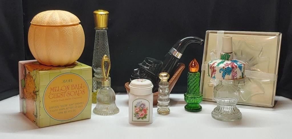 Avon perfume bottles, Avon Melon Ball guest soaps