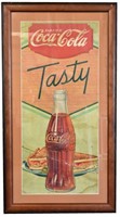 RARE EARLY 1900s COCA-COLA ADVERTISING SIGN