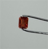 Emerald Cut VVS Orange Stone