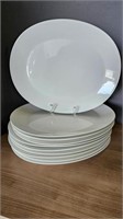 10 LARGE WHITE 16" OVAL PLATTERS