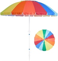(U) 8.5ft Beach Umbrella with Sand Anchor & Tilt M