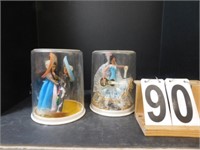 Set of 3 Mexican Dolls in Display Cases