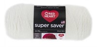 Red Heart Super Saver Medium Acrylic White Yarn