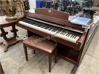 CHERRY FINISH WOOD ELECTRIC YAMAHA CLAVINOVA ORGAN