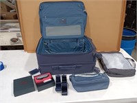 TUMI carry on luggage, with toiletry bag and