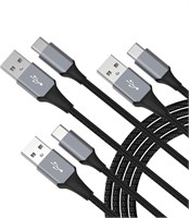 ( New ) USB C Cable 3-Pack(3ft/6ft/6ft), USB A to