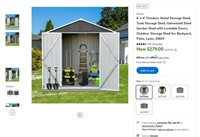 E9826  Syngar Outdoor Metal Storage Shed